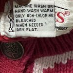 Orvis Vintage Women's  Cotton Christmas Cardigan Sweater Size M Holly Leaf Border Photo 8