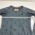 Naketano The Poet’s Choice Womens Crewneck Sweatshirt Medium Blue Anchor *FLAW Photo 5