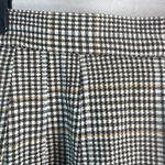 Free Assembly Pleated Neutral Plaid Cotton Skirt with Pockets Size 4 Black Photo 2