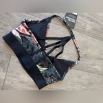 Puma floral Black and Cream Sports Bra Photo 7