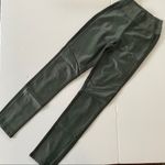 Paige Leather Leggings Green Paloma S Ponte Panel Pants Photo 4