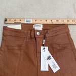 L'Agence L’Agence Jyothi High Rise Split Ankle Pants Jeans Cognac Coated Size 24 NWT Photo 7