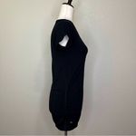 Athleta  Black Longline Ruched Maternity Workout Top Photo 4