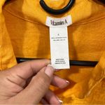 Vitamin A  Linen Women's L Relaxed Oversized Long Sleeve Button Up Shirt orange Photo 1