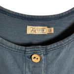 Faherty  Terra Blue Scoop Neck Sleeveless Straight Leg Organic Cotton Jumpsuit L Photo 6