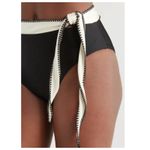 BOAMAR Sophie Tie Waist Bikini Bottoms Size Medium Black Photo 2