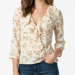 Newport News Cami by  size 4 boho floral blouse Photo 0