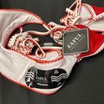 Zaful  Ribbed Tie Side Tanga Bikini Set - Red Size 4 Us Photo 5