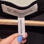 BCBGeneration  Women's Black Long Sleeve Surplice Top Size Medium Blouse Party Photo 2