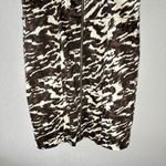 Michael Kors Brown & Cream Abstract Print Bodycon Dress SZ 12 Old Money Chic Photo 5
