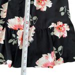 Band of Gypsies Moody Floral Maxi Ruffle Cap Sleeve Wrap Dress Size M Coquette Photo 5