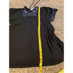 Blue Rain Floral Embroidered Dress Womens Sz XS Bat Sleeve Boho Fringe V Neck Photo 12