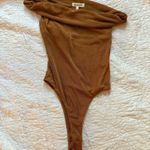 Heartloom  Top Copper Gold Off Shoulder Bodysuit Photo 0