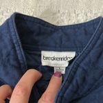 Breckenridge Navy Blue Embroidered Holiday Christmas Quilted Jacket Size Large Photo 3