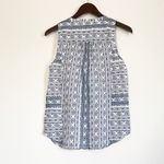 Paige Bettine Sleeveless Top Tassel White Blue XS Photo 2