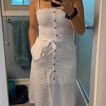 Abercrombie & Fitch White Midi Dress Photo 0