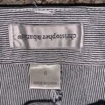 Christopher & Banks  blue pin striped mini pencil jean skirt Photo 7