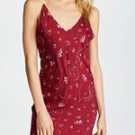 Splendid x 125 Vogue Red V-Neck Chemise Slip Dress Women Small NWT 90's Photo 2