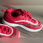 FILA  Red Ray Tracer Cheetah Stripe Sneakers Size 8 Photo 2