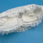 Cottagecore dainty coquette white floral lacey pearl corset tank top cami size M Size M Photo 6