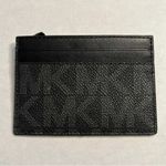 Michael Kors  Leather Gray Men's Logo Card Case & Keychain Set Photo 2