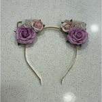 Floral cat ears headband Purple Size undefined Photo 0