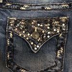 Vigoss Cropped Jeans With Embellished Pockets Heritage Fit Size 11/12 Photo 4