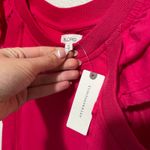 Pilcro | Anthro hot pink ruffle cropped Flutter Sleeve Sport tank top NEW XS Photo 5