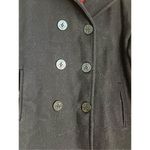 Lands' End Vintage Land’s End PEA COAT HEAVY WOOL blend Size 16 Navy Jacket Photo 2