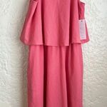 Cooper and Ella NWT  Empower Pink Layered Midi sleeveless‎ Dress size Small Photo 0