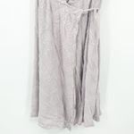 ASTR  Womens Modest Embroidered Short Sleeve Tie Wrap Midi Dress‎ Size S Lavender Photo 5