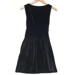 FIELD DAY Women’s Mere Dress Black Ribbed Velvet Sleeveless Skater Skirt size XS Photo 5