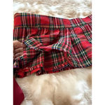 Plaid Red Mini Skirt Size XS Photo 3