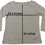 Vineyard Vines Sankaty 3/4 Sleeve Blue White Stripes Size Medium Dri-Fit Material Photo 5