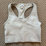 90 Degrees by Reflex 90 Degree by Reflex Grey Ribbed Sports Bra Photo 0