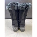 Khombu Women's Black Suede Rubber Fur Arctic Snow boots Shoes Size 10 SKU 6051 Photo 3