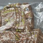 Aerie  XS Ruffle Shorts Brown Floral Tiered Lace Trim Boho Beach Festival Casual Photo 7