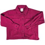Thread Supply Corduroy Shirt Jacket Women XS Berry Button Front Pockets Purple Photo 0