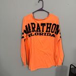 Exist  Marathon Florida Long Sleeve Rounded V-Neck Tee Shirt Women's Size XL Photo 5