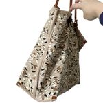 Anthropologie Raquel Cavas Shoulder Bag Brown Shopping Tote OS Photo 13