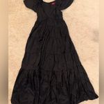 NWOT STAUD Corsica Black Plunging Tiered Maxi Dress sz XS Photo 3