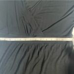 J.Jill Black Short Sleeve Maxi Dress Faux Wrap Top High Waist Side Slit Size XS Photo 13