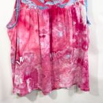 Crown & Ivy ‎ Plus Size 2X Tank Top Embroidered Handmade Tie Dye Sleeveless 1055 Photo 9
