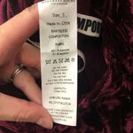 Mistress Rocks Valiant Burgundy Crushed Velvet Side Snap Pants Small Photo 5