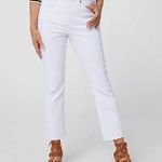 NYDJ Slim Bootcut Jeans with Fray Hem Optic White 14 Photo 0