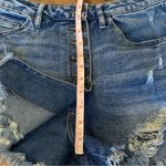 Madden Girl Madden NYC Juniors Womens Size 7 Button Fly Blue Denim Skort Shorts Photo 6