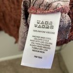 Lucky Brand  Red Paisley Print Long Sleeve Dress Size Large Photo 4