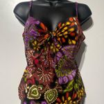 Victoria's Secret  Swim Purple Paisley Tankini Top Size 36 B Photo 0