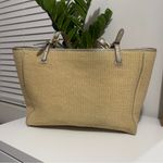 Tory Burch  York straw tote bag shoulder work career travel laptop sleeve Photo 9