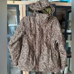 90s Vintage Sims Paisley print ski jacket puffer hooded pockets insulated snow Tan Size M Photo 8